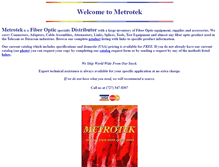 Tablet Screenshot of metrotek.com